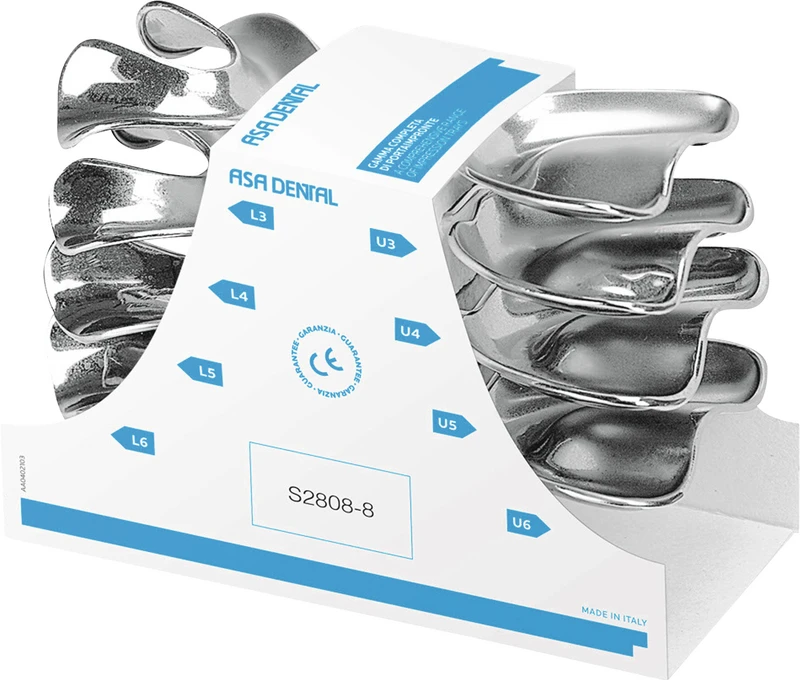 Abformlöffel unbezahnt  Set  8 Stück (L66-L69, U61-U64)