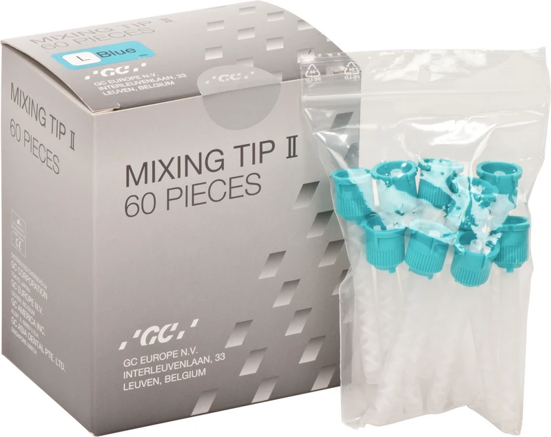 GC EXAMIX NDS MIXING TIPS  Packung  60 Stück II blau, Gr. L