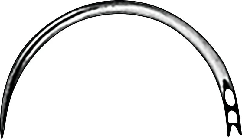 Chirurgische Nähnadeln  Packung  12 Stück Dreieckskörper, gebogen, Figur 3