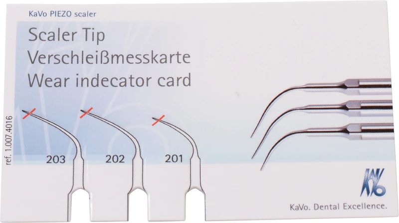 Scaler Tip Verschleißmesskarte  Stück  für PIEZO Scaler