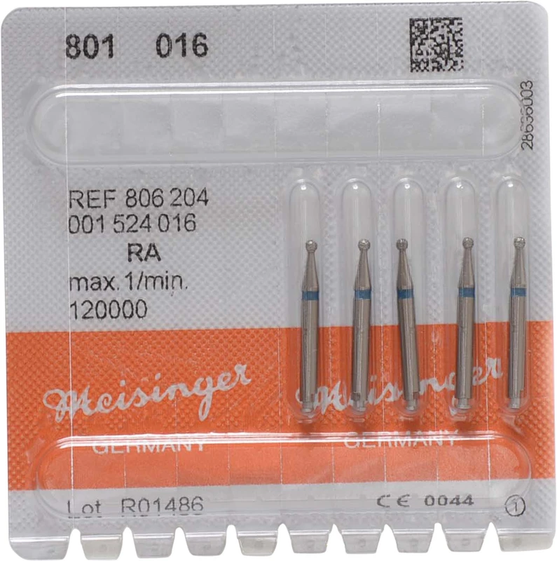 Diamanten 801  Packung  5 Stück blau mittel, RA, Figur 001 Rund, ISO 016