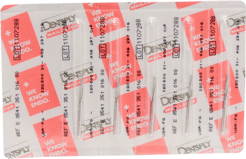 Chirurgie Knochenfräser  Packung  5 Stück Kreuzverzahnung FG, 26 mm, ISO 016