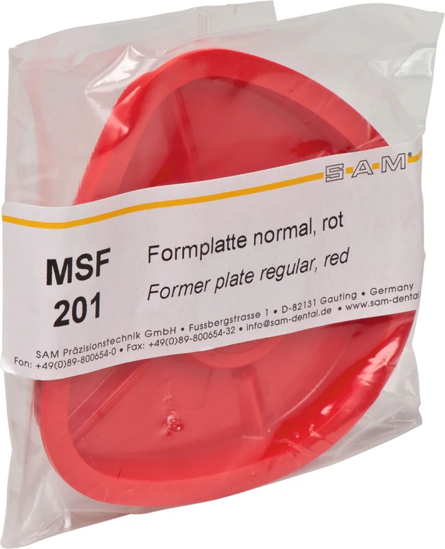 Formplatte  Stück  rot, normal, Ø 80 mm