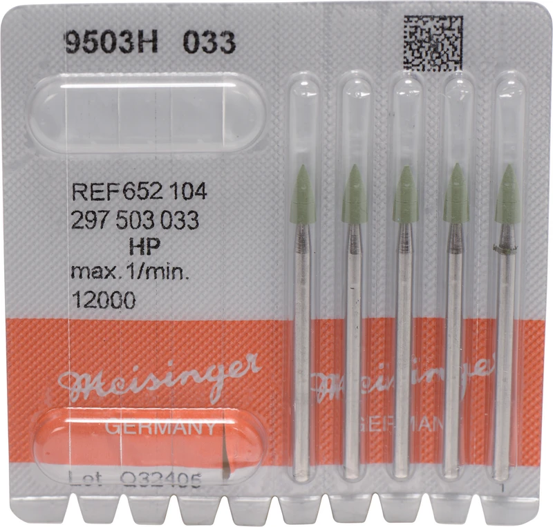 Universalpolierer 9503  Packung  5 Stück grün fein, HP, Figur 297, 7,5 mm, ISO 033