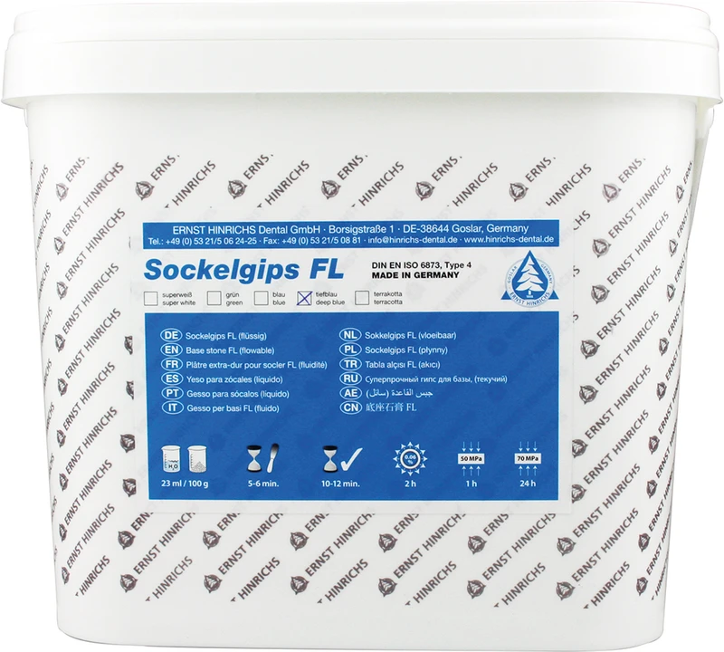 Sockelgips FL  Eimer  10 kg tiefblau