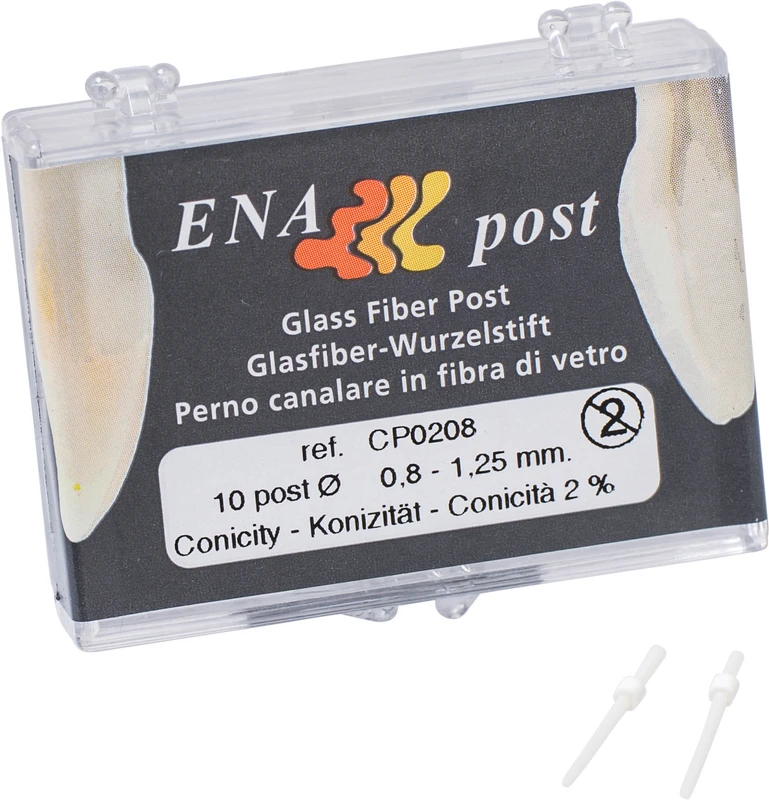 ENA post Wurzelstift 2%  Nachfüllpackung  10 Stück Ø 0,8 - 1,25 mm