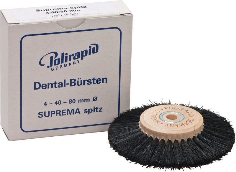 Suprema Rundbürsten  Stück  mit Holzkern, 4-reihig, spitz, Kern: 40 mm, Außen: 80 mm