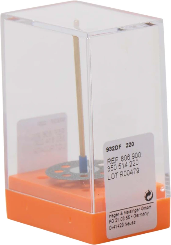 Diamantscheiben 932D  Stück  unmontiert, rot fein, Figur 350, 0,25 mm, ISO 220