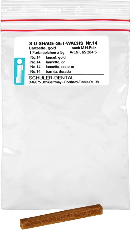 S-U-Shade-Set  Packung  5 g Farbnäpfchen Lanzette gold