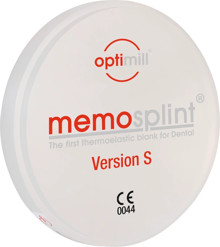 optimill memosplint® Version S   Stück  Ø 98,5 mm, H 25 mm, mit Stufe