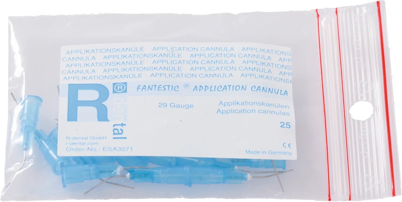 FANTESTIC® APPLIKATIONSKANÜLEN 25G  Beutel  25 Stück blau, gewinkelt, 25 Gauge