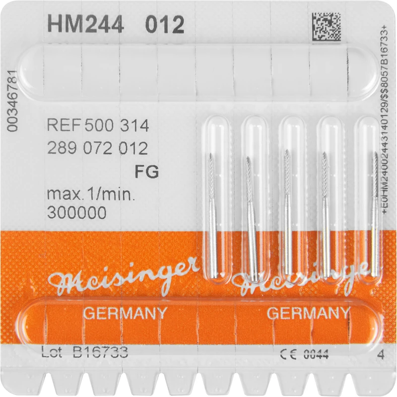 HM-Finierer 244  Packung  5 Stück fein FG, Figur 289 Torpedo, 8 mm, ISO 012