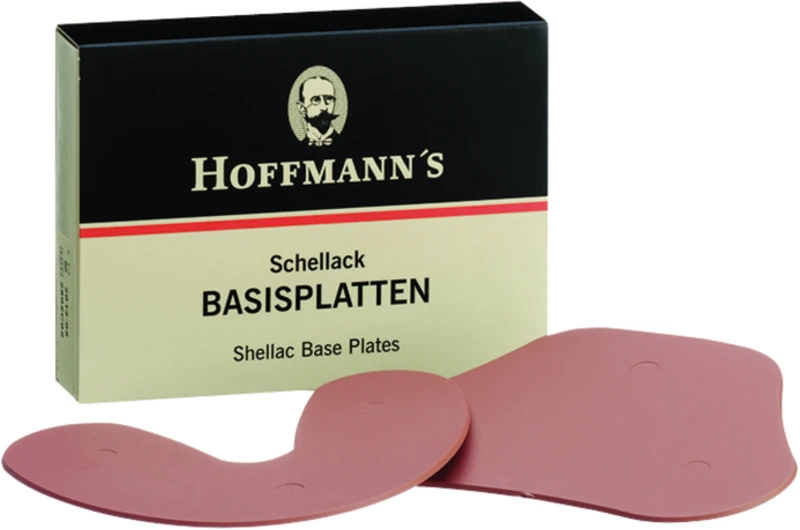 Hoffmann's Schellack Basisplatten  Sortiment  50 Stück OK, 50 Stück UK