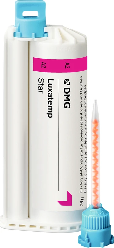 Luxatemp® Star Packung 76 g Doppelkartusche A2, 15 Automix Tips Luxatemp® Star Packung 76 g Doppelkartusche A2, 15 Automix Tips