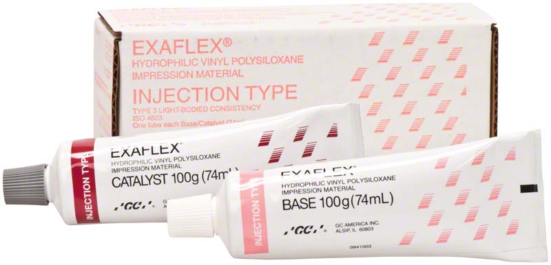 GC EXAFLEX®  Packung  100 g Basispaste, 100 g Katalysator, Typ Injektion