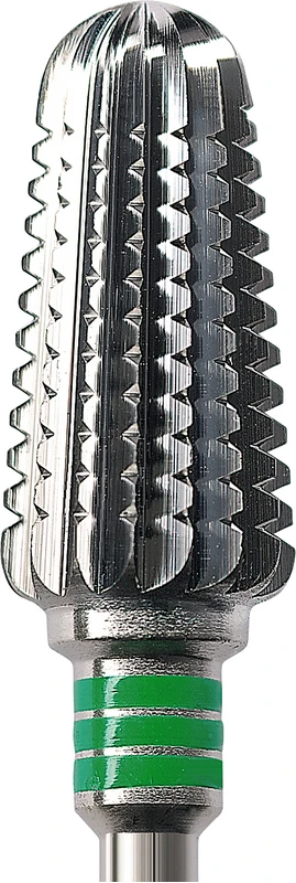 HM-Fräser Schliff 75  Stück  Einfachverz. mit Querhieb, 3 x grün grob, HP, Figur 263, 14 mm, ISO 070