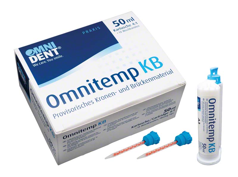Omnitemp KB  Packung  50 ml Kartusche 4:1 Automix A3, 10 Mischkanülen