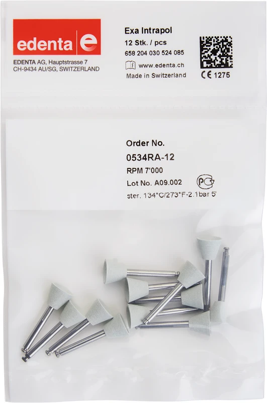 Exa Intrapol  Packung  12 Stück weiß, RA, Figur 030 Kelch, 7 mm, ISO 085