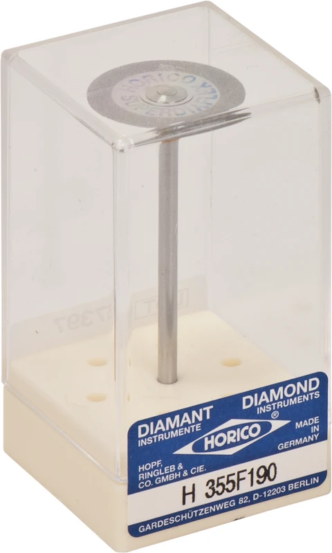 SUPERDIAFLEX® 355  Stück  doppelseitig, sehr flexibel, gelb extra-fein, HP, Figur 355 F, 0,15 mm, ISO 190