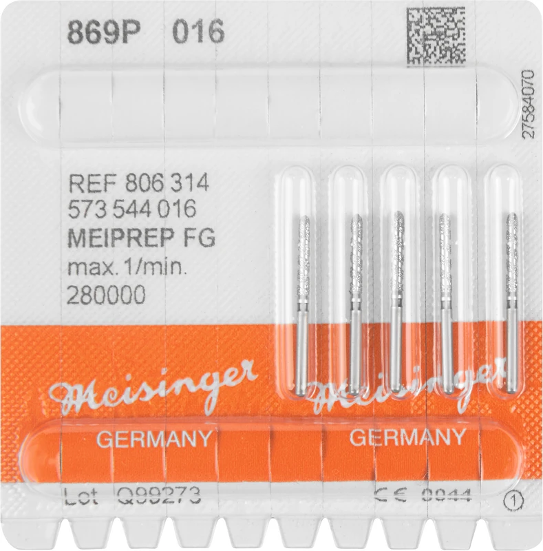 MEIPREP Diamanten  Packung  5 Stück FG, Figur 573 (869P), ISO 016