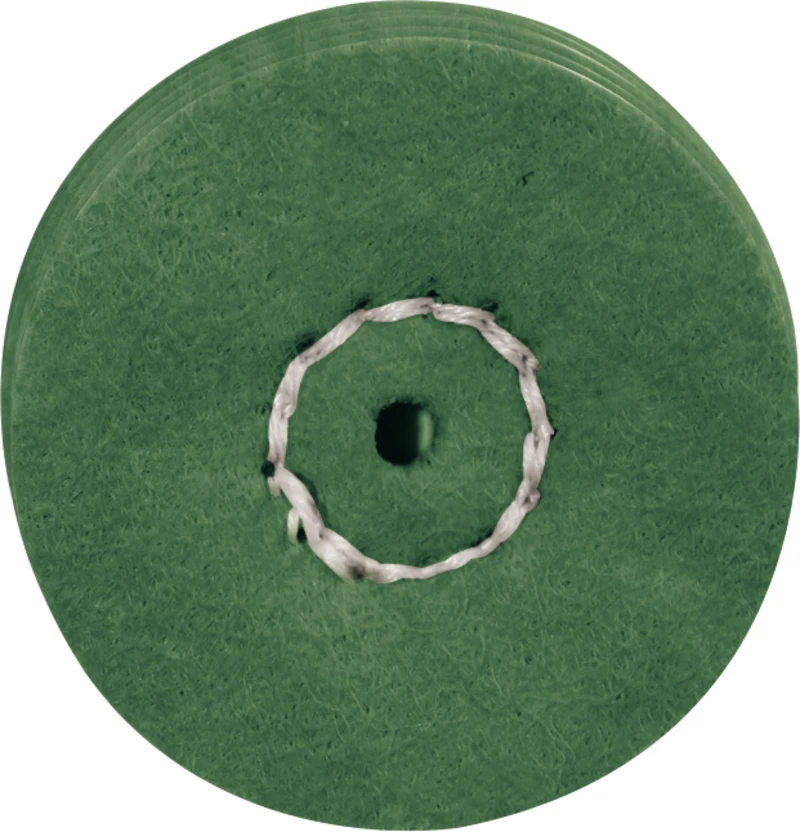 SOFT WHEELS  Packung  6 Stück imprägniert, unmontiert, grün mittel, Edelkorund, Figur 372, 3 mm, ISO 220