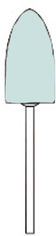 Identoflex Super Acrylic Polishers  Packung  6 Stück HP, hellblau fein, Flamme