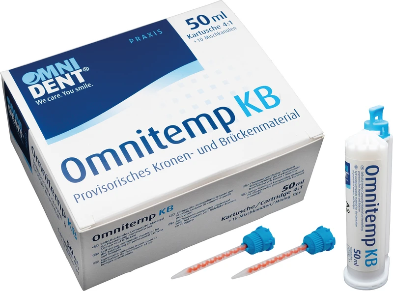 Omnitemp KB  Packung  50 ml Kartusche 4:1 Automix A2, 10 Mischkanülen