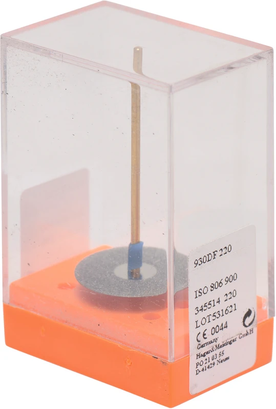 Diamantscheiben 930D  Stück  unmontiert, rot fein, Figur 345, 0,25 mm, ISO 220