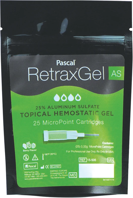 Retrax® Gel AS Aluminiumsulfat  Packung  25 x 0,32 g Kartusche