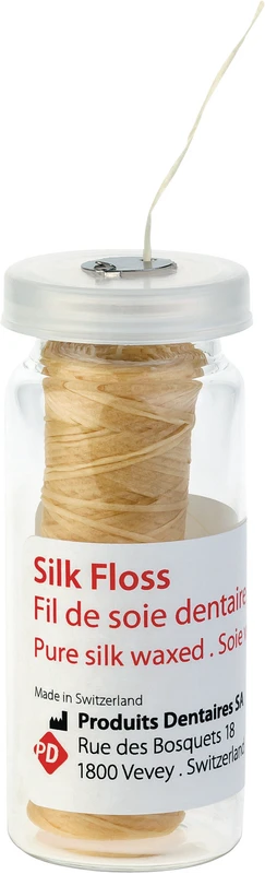 Silk Floss  Packung  12 x 100 m Zahnseide, gewachst