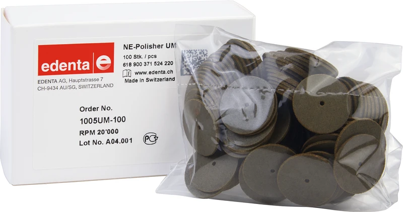 NE-Polierer  Packung  100 Stück unmontiert, Figur 371 1 mm, ISO 220