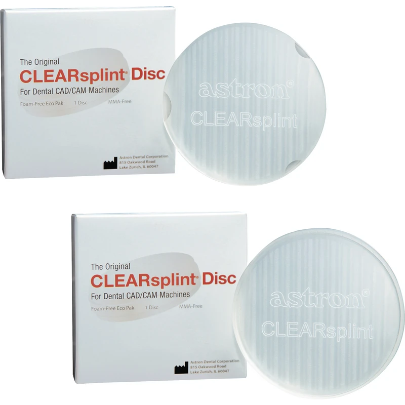 astron® CLEARSPLINT® Disc  Stück  95 x 20 mm, für Zirkonzahn
