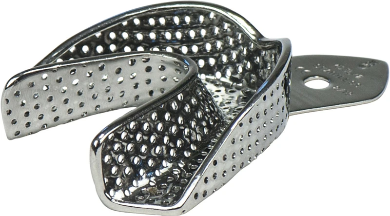 Abdrucklöffel ERGOLOCK mit Retentionsrand  Stück  UK L, perforiert