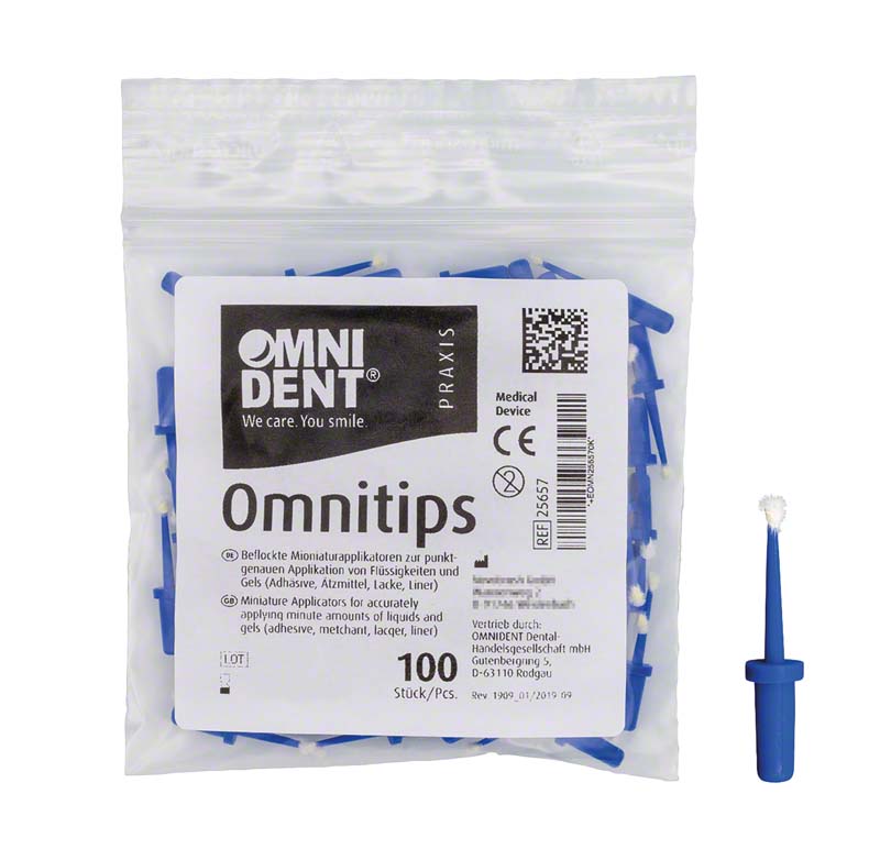 Omnitips  Packung  100 Stück blau
