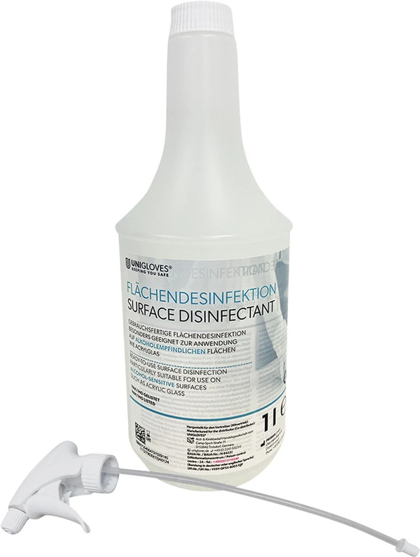 UNIGLOVES Flächendesinfektion alkoholfrei  Sprühflasche  1 Liter