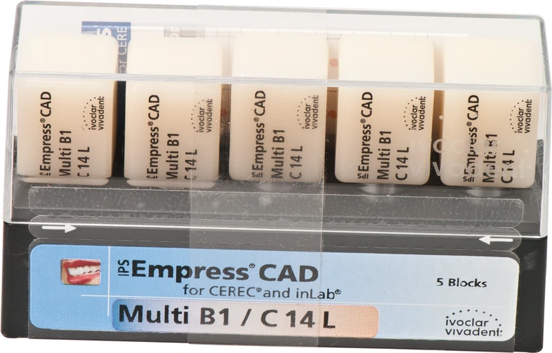 IPS Empress® CAD Multi for CEREC  Packung  5 Stück Gr. C14L, B1