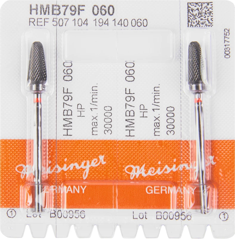 Black Cobra HM 79  Packung  2 Stück kreuzverzahnt, rot fein, HP, Figur 194, 12,7 mm, ISO 060