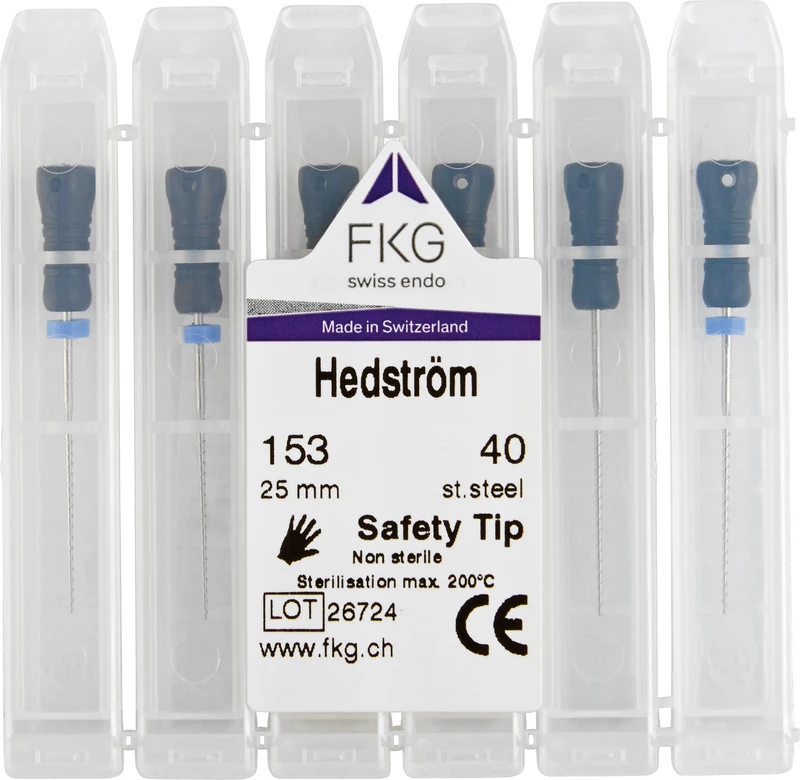 Hedstroemfeile Standard SMG  Packung  6 Stück 25 mm ISO 040