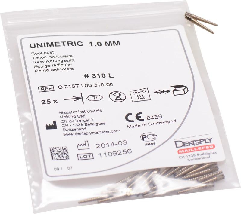 UNIMETRIC Integral  Nachfüllpackung  25 Stück Gr. 310L Titan