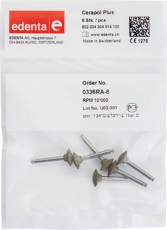 CeraPol Plus  Packung  6 Stück grau, RA, Figur 304, 4,7 mm, ISO 100