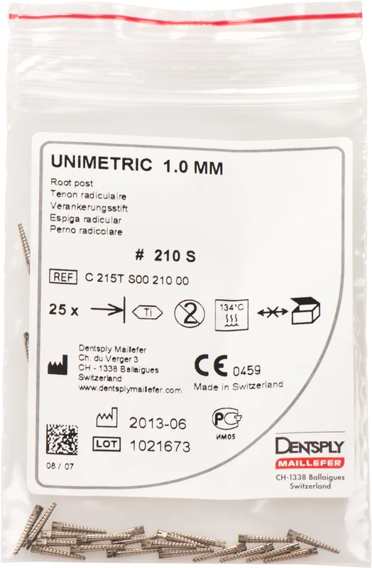 UNIMETRIC Integral  Nachfüllpackung  25 Stück Gr. 210S Titan