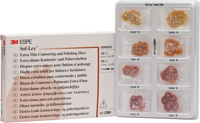 Sof-Lex Ausarbeitungs- und Polierscheiben  Intro Kit XT  240 Scheiben, 1 Mandrell RA