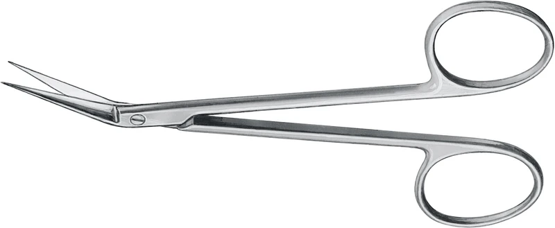 Scheren nach IRIS  Stück  1113, kniegebogen, 115 mm