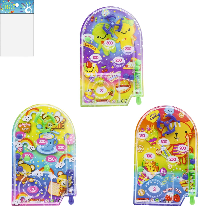 Flipperspiel Mix   Packung  24 Stück ca. 6 x 10 cm (BxL)