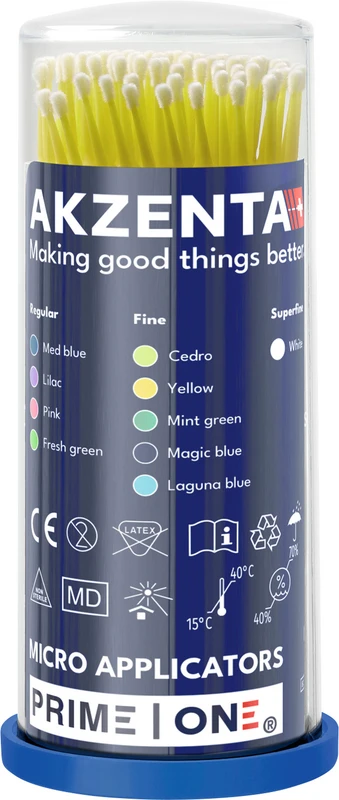 PRIME ONE Mikro-Applikatoren   Box  4 x 100 Stück fein, crispy cedro