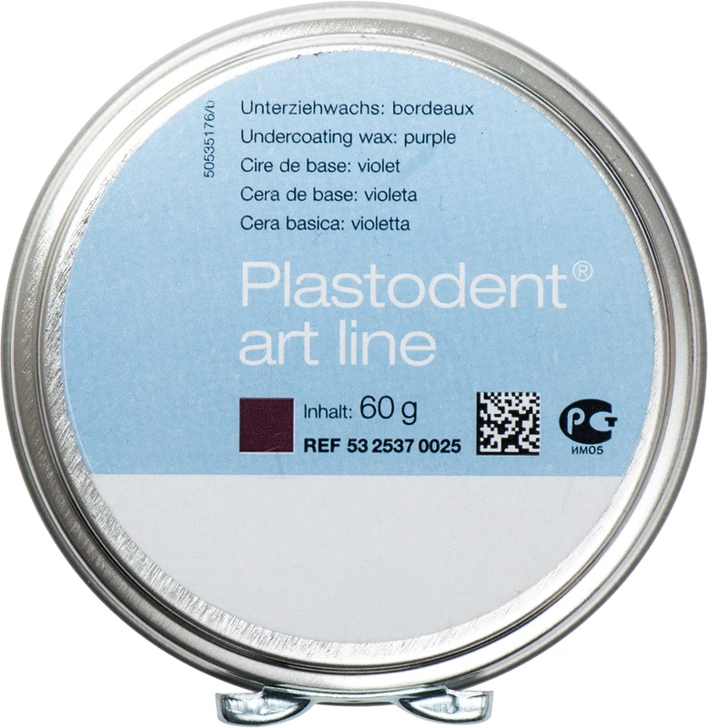 Plastodent® art line  Dose  60 g Unterziehwachs bordeaux\opak, hart, kontraktionsfrei
