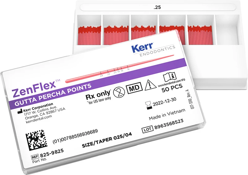 ZenFlex Gutta Percha Spitzen   Packung  50 Stück Taper.04, ISO 025