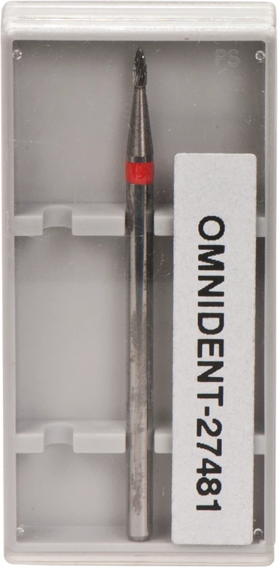 Omni HM-Fräser Schliff 20  Stück  kreuzverzahnt, rot fein, HP, Figur 257, 3,5 mm, ISO 012