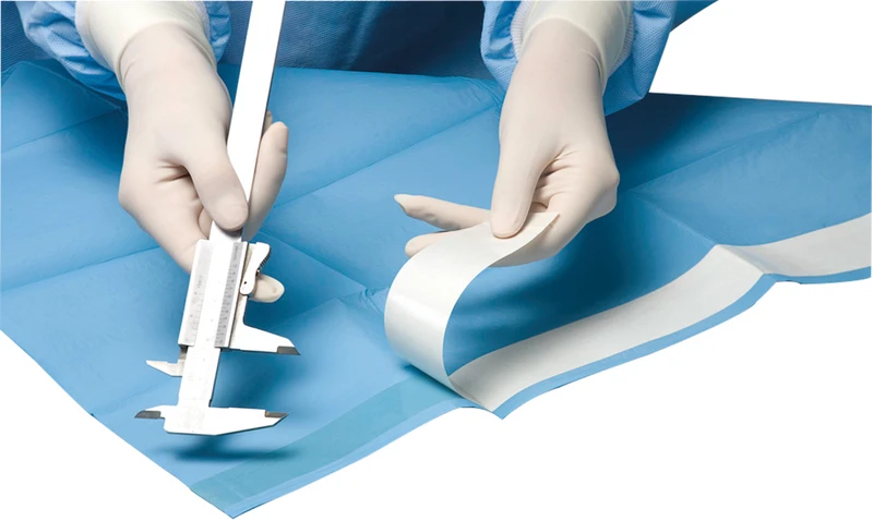 OP Abdecktuch mit verklebbarer Seite  Packung  75 Stück 50 x 75 cm