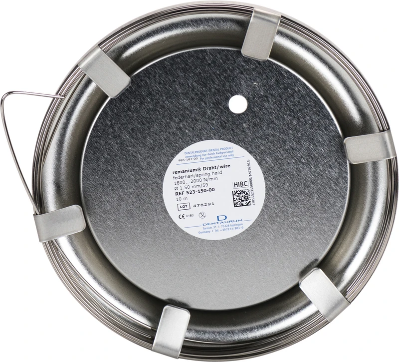 remanium® Draht  Laborrolle  rund, federhart, Ø 1,50 mm
